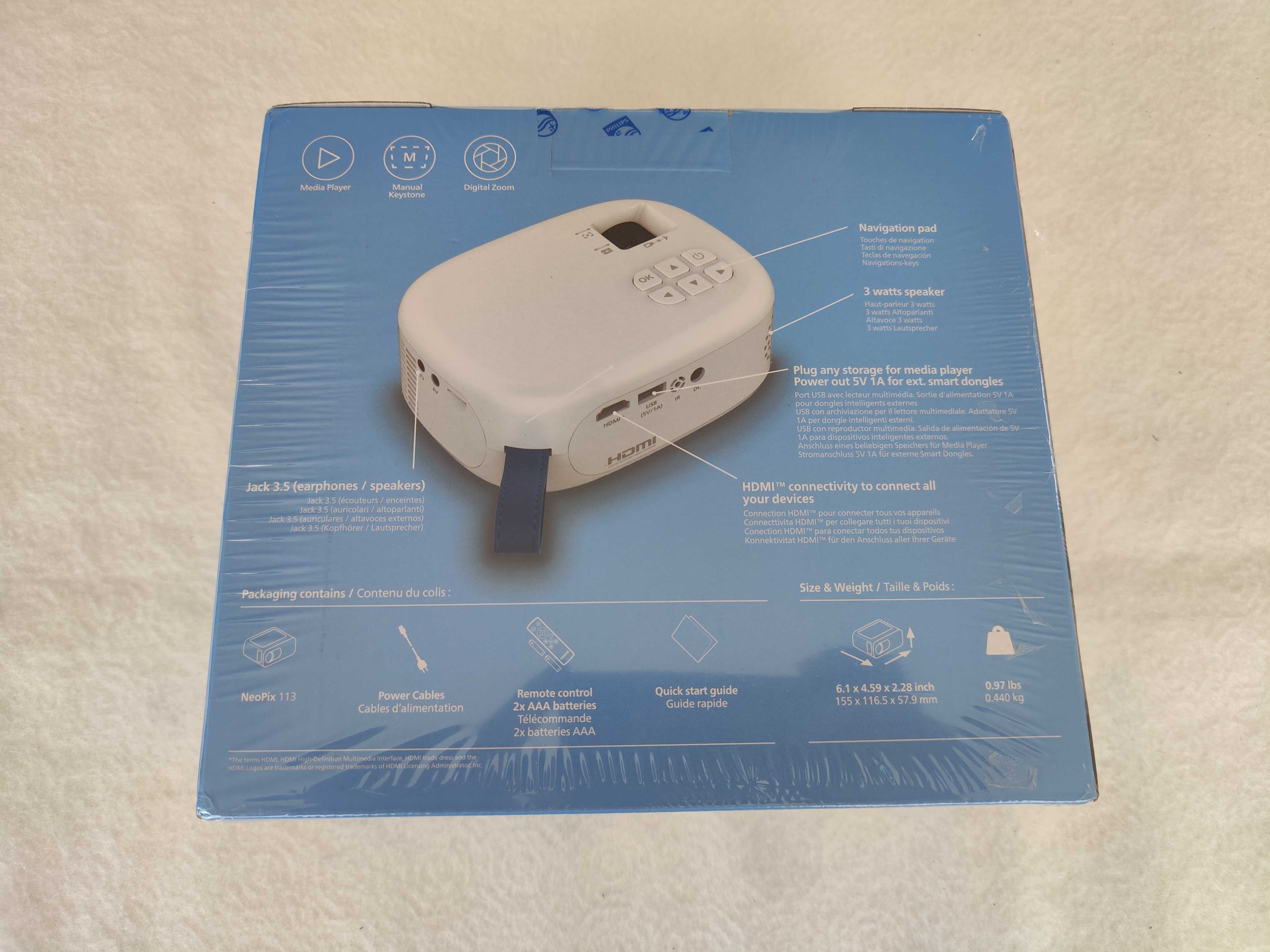 Vídeo projector Philips NeoPix 113 (novo)