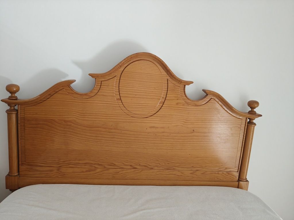 Cama madeira pinho 185x135