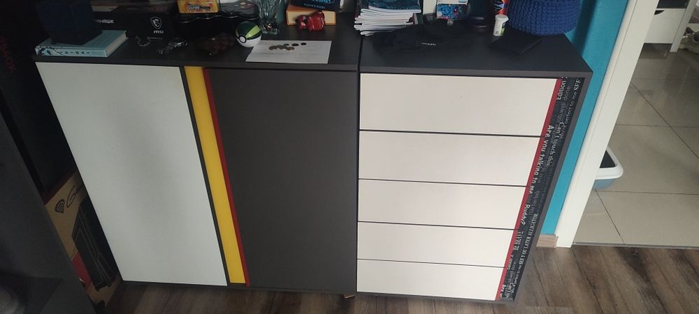 Zestaw mebli Black Red White