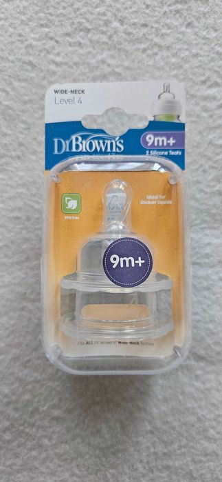 Dr browns smoczek smoczki do butelki szeroki szeroka szyjka level 4