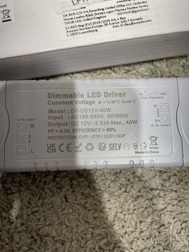 REYLAX zasilacz Sterownik LED 12V 40W IP20 (23)