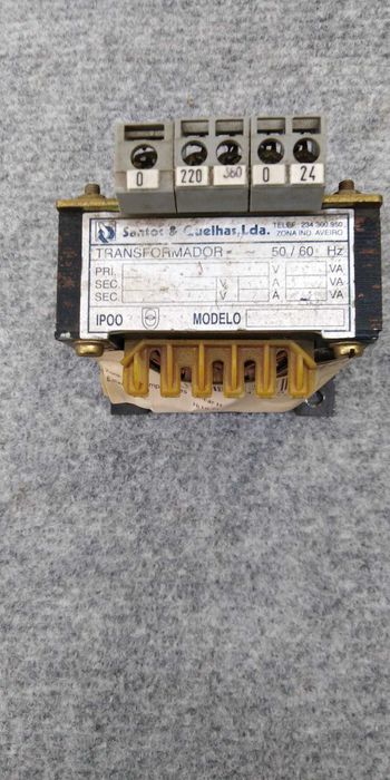 Transformador monofásico  380/220 - 24V   25VA