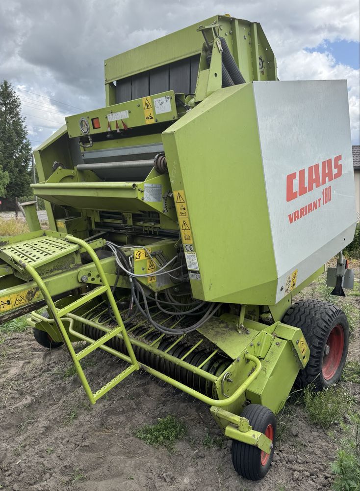Claas Variant 180, prasa rolująca, siatka, sznurek, rotor