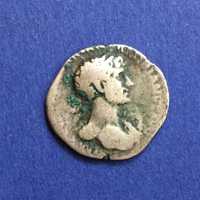 moeda romana - Denário TRAJANO (98-117) -Rev/ PAX, prata-PORTES GRÁTIS