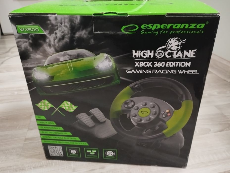 Kierownica Xbox 360 i komputer