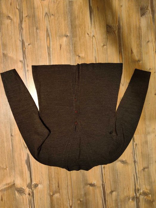 sweter brązowy damski