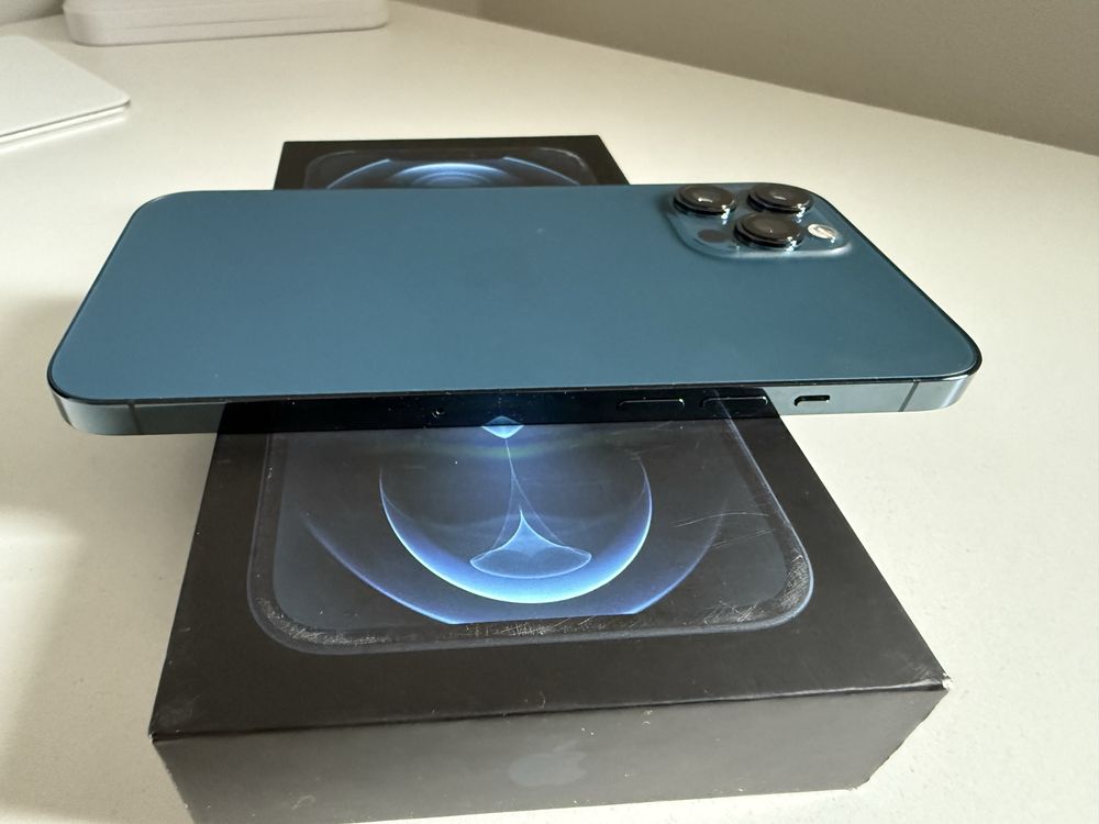 iPhone 12 Pro Max 128gb Blue Idealny Bateria 96%