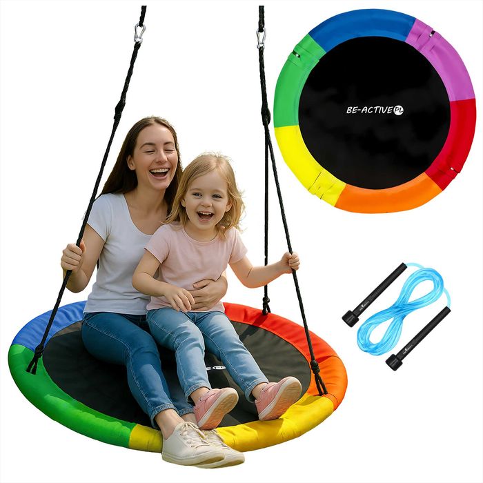 Huśtawka bocianie gniazdo 100cm multikolor BG100