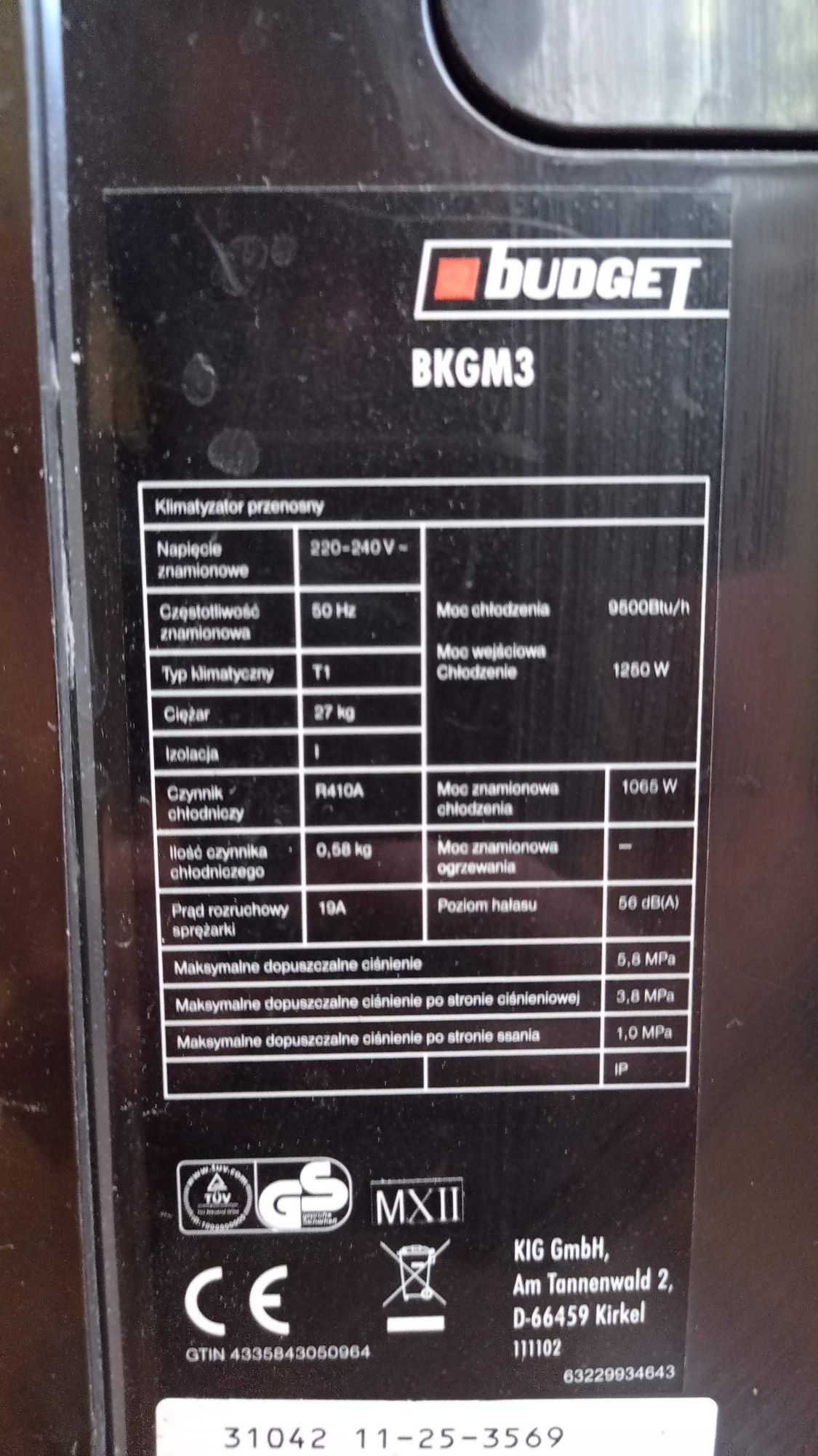 Klimatyzator przenośny