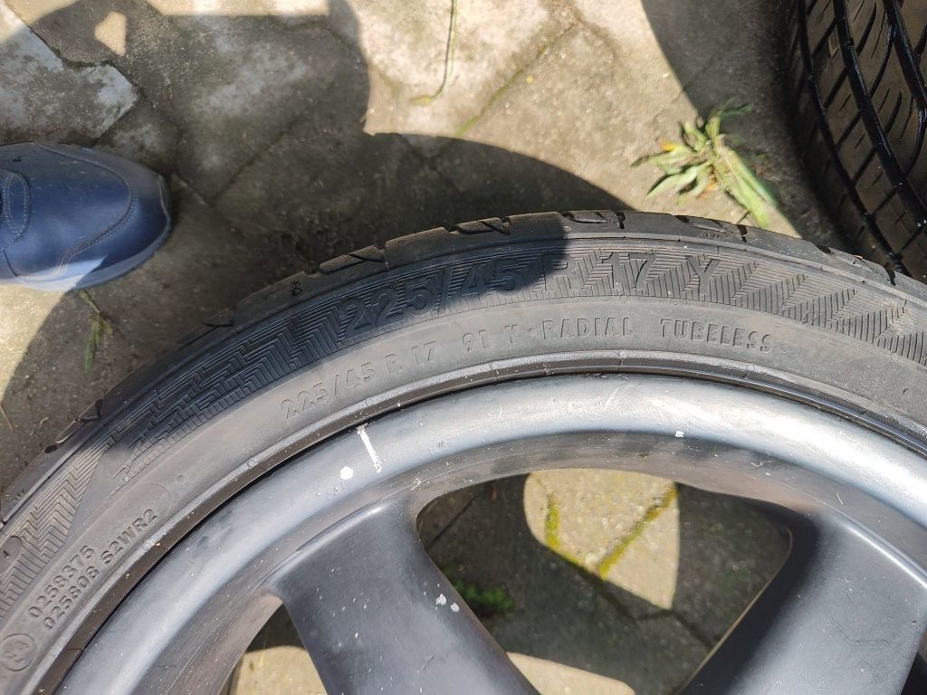 Felgi 17 Borbet zdjęte z golfa 5 vw/audi/skoda 5x112 dwa rozmiary