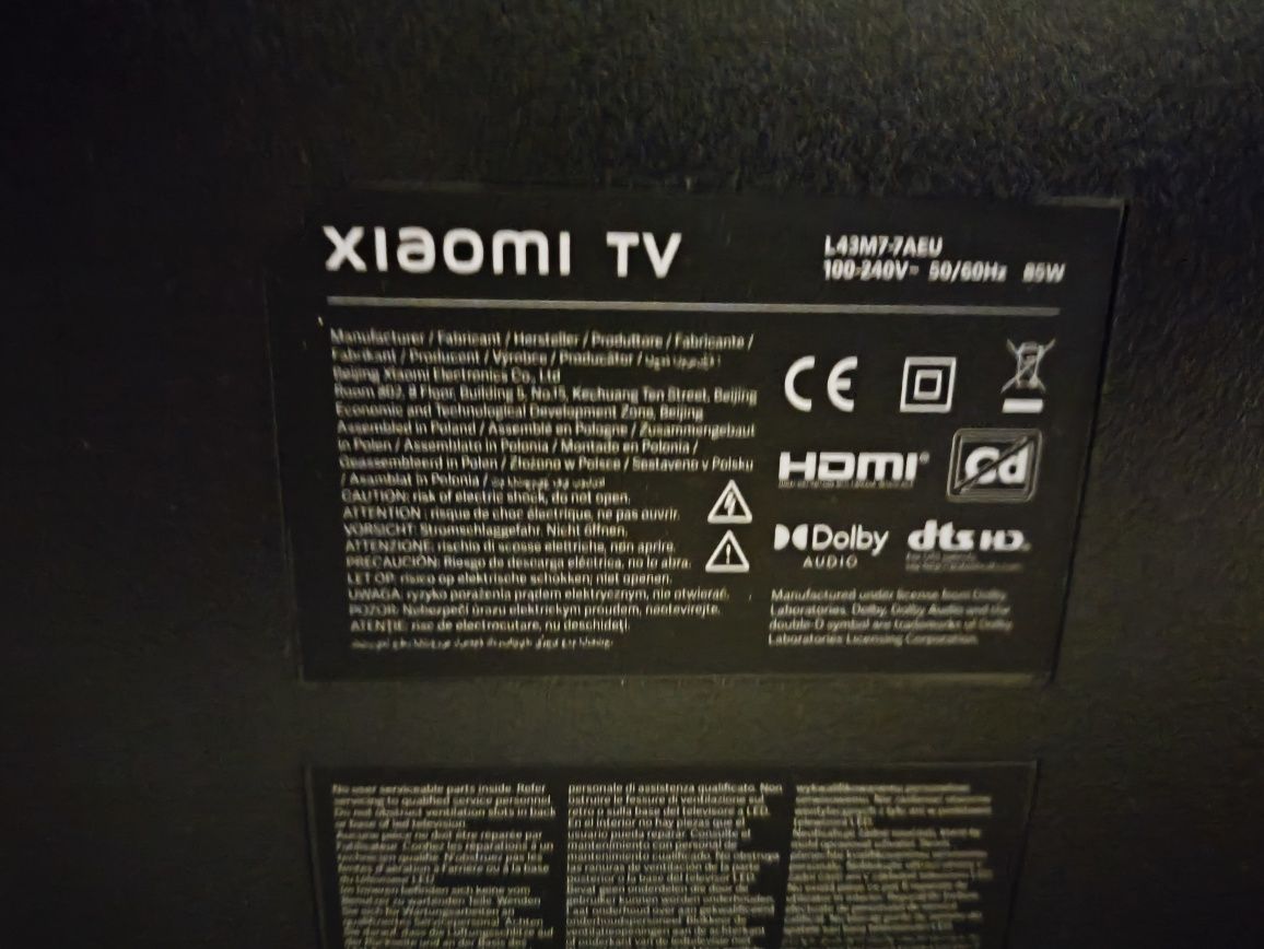 Xiaomi Smart TV 43' em muito bom estado