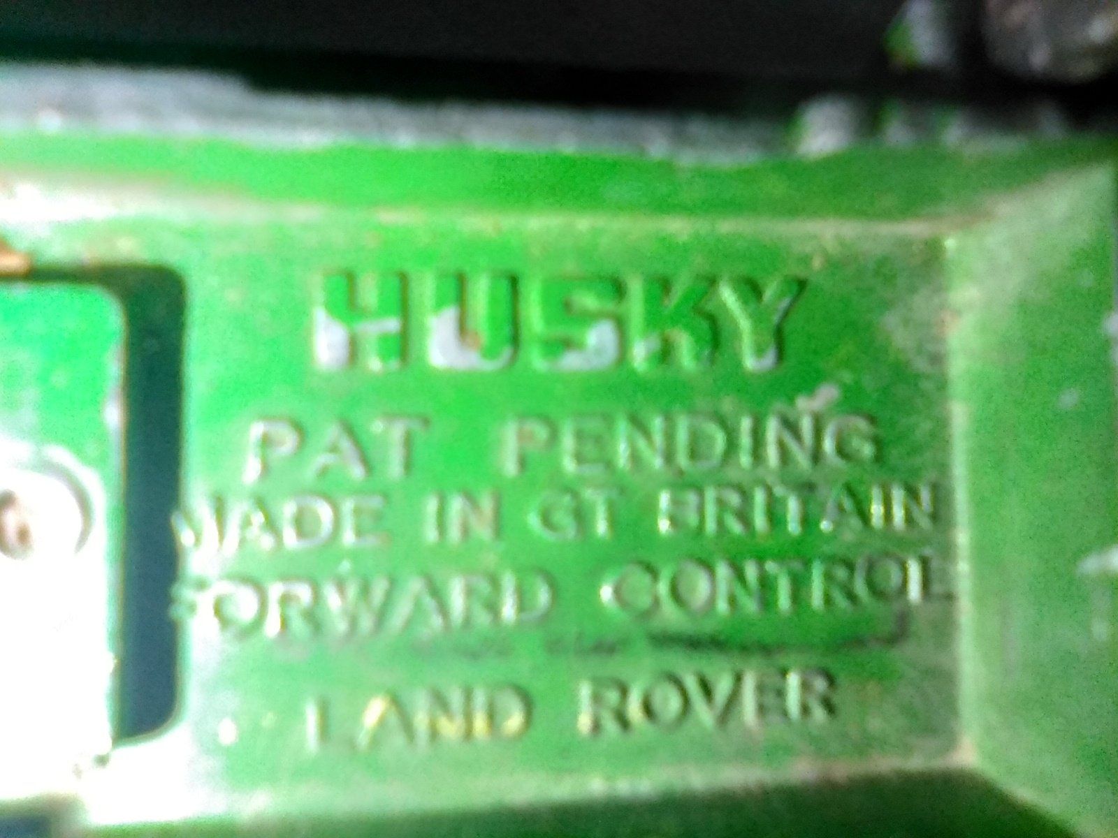 Husky Forward Control Land Rover Made in Great Britain Pat. Pending