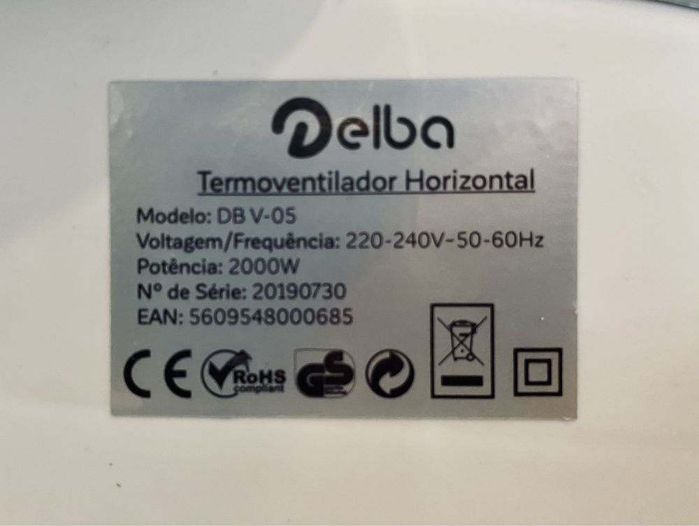 Termoventilador horizontal Delba