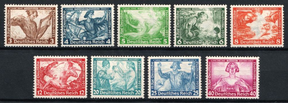 Поштові марки. Третій Рейх — Опери Ріхарда Вагнера. Повна серія