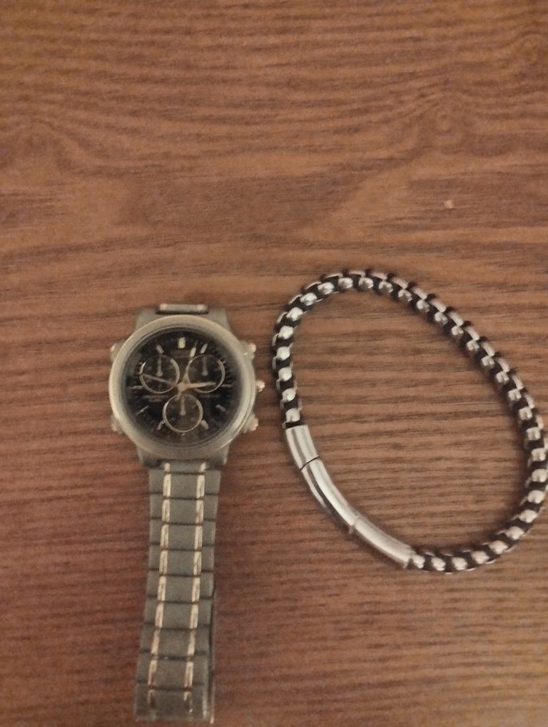 Relógio de titânio mais pulseira Police