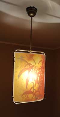 Lampa wisząca szkło liście