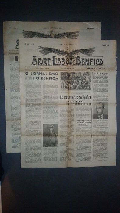 Jornal Sport Lisboa e Benfica - Ano 1 N.°4 e N.°5, de 19 e 26.12.1942