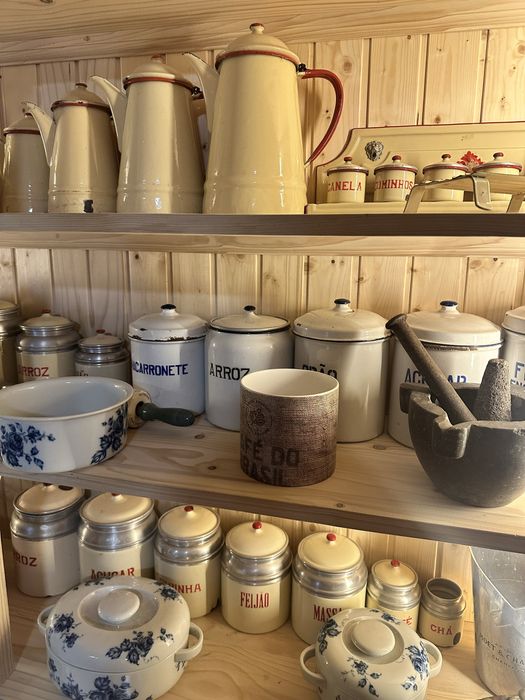 Latas de cozinha antigas em chapa/esmaltadas!