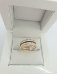 Złoty pierścionek wykonany w próbie 585-14ct