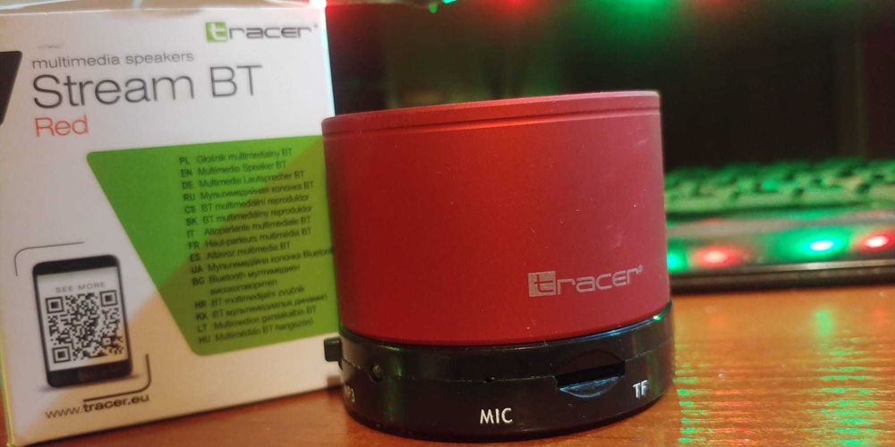 GŁOŚNIKI TRACER BLUETOOTH-Radio FM-Slot karty SD-Zestaw głośnomówiący