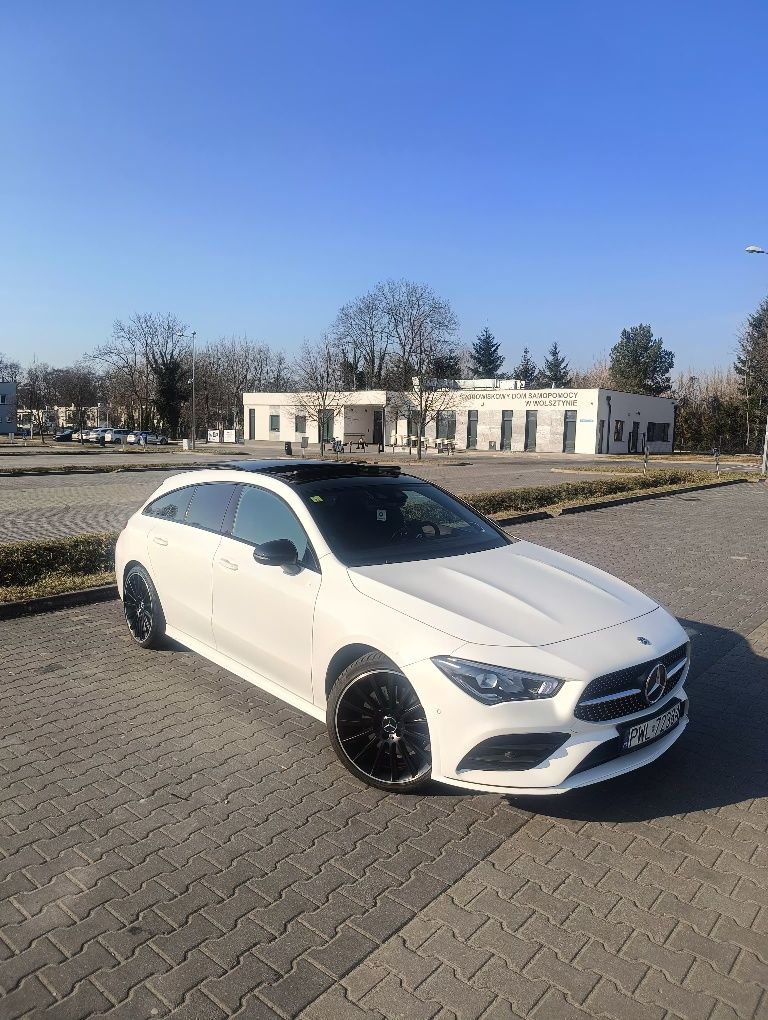 Wynajem ślub wesele Mercedes cla AMG biały sportowy