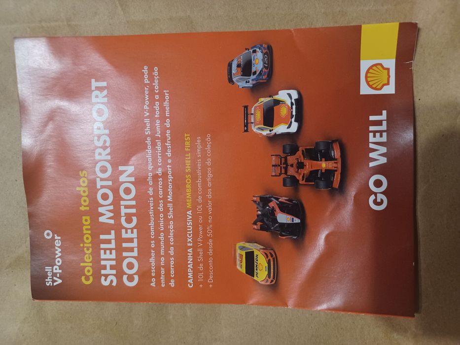 5 Carros NOVOS Shell 1:43