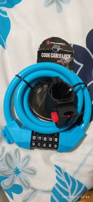 Замок кодовый велосипедный пятизначный