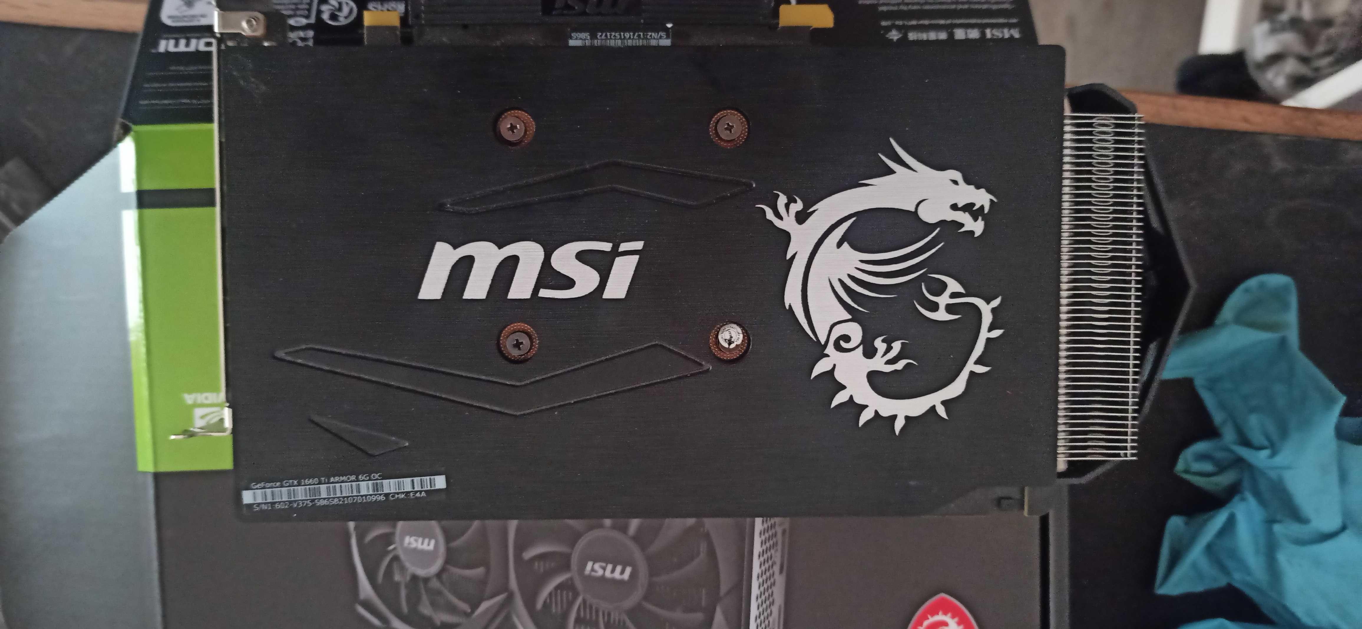 GTX 1660ti gráfica NVIDIA MSI armor