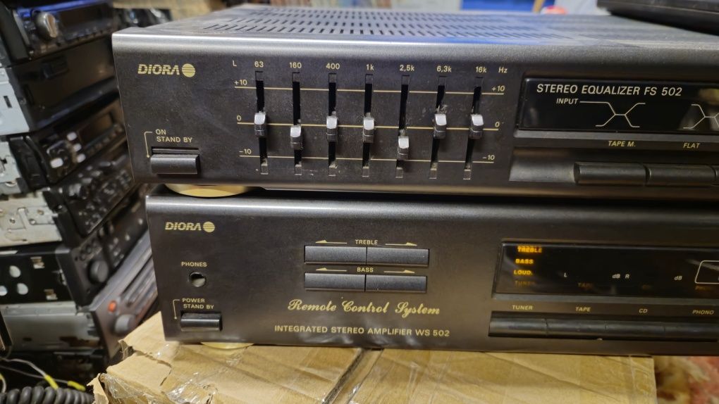 Wzmacniacz z korektorem Unitra Diora 502 +Pilot