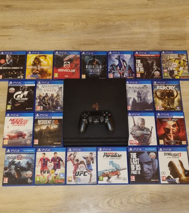 OKAZJA!!! PS4 PRO SSD + 20 Gier +1 Pad