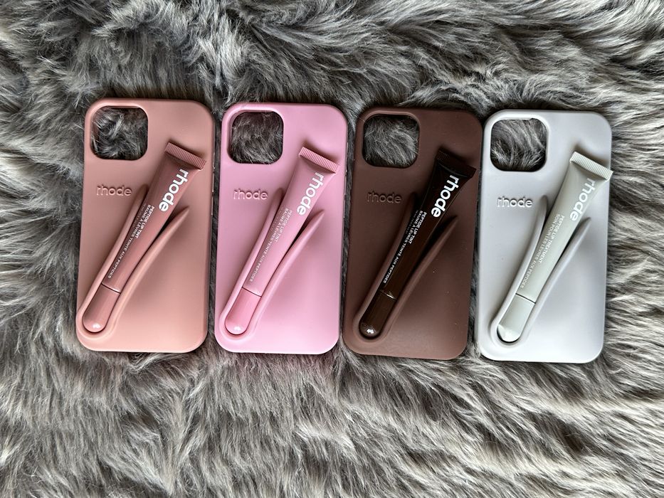 Rhode iPhone 13/14/14pro/15 grey & lip tint