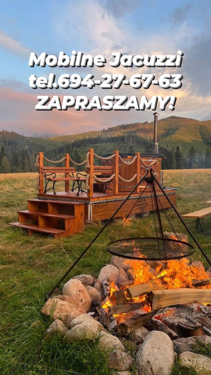 Wynajmę mobilną balie jacuzzi bania sauna impreza relaks 2xbalia 16 os
