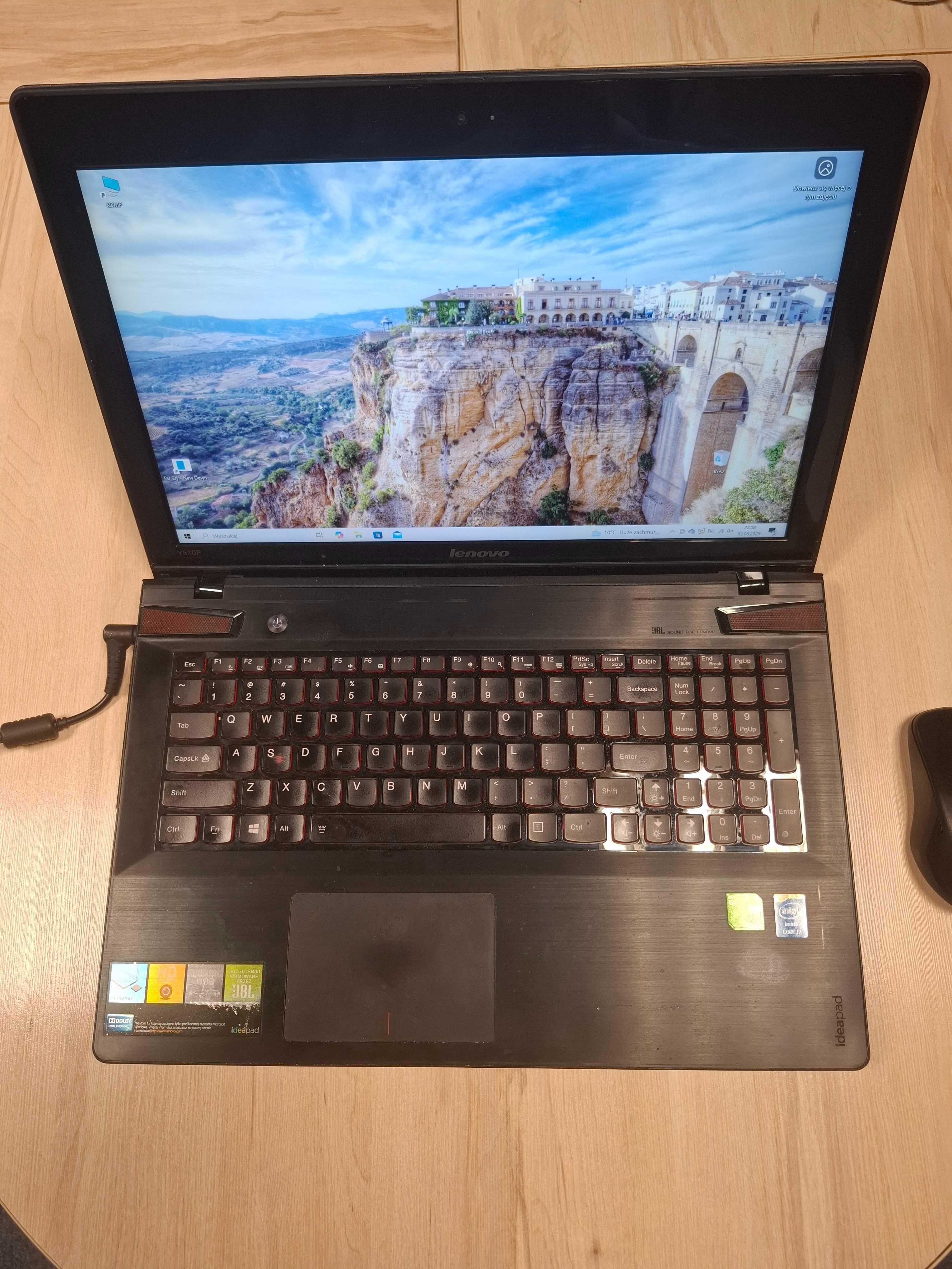 Laptop Lenovo Y510P SLI Dwie karty graficzne
Procesor: Intel Core i7