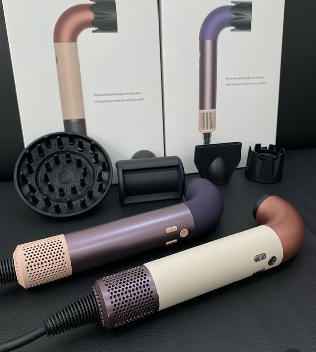 Фен стайлер з 6 насадками DYS Supersonic HD-18 1600 Вт rose, purple