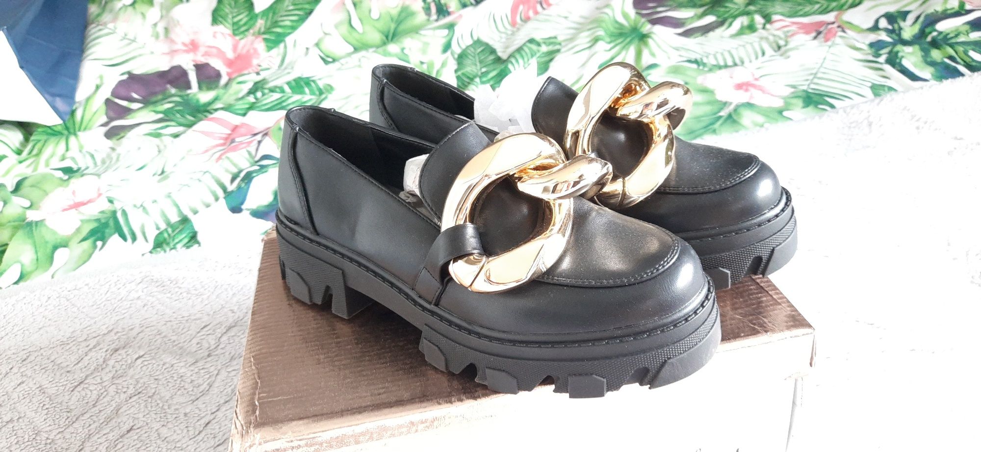 Mokasyny lordsy loafersy półbuty