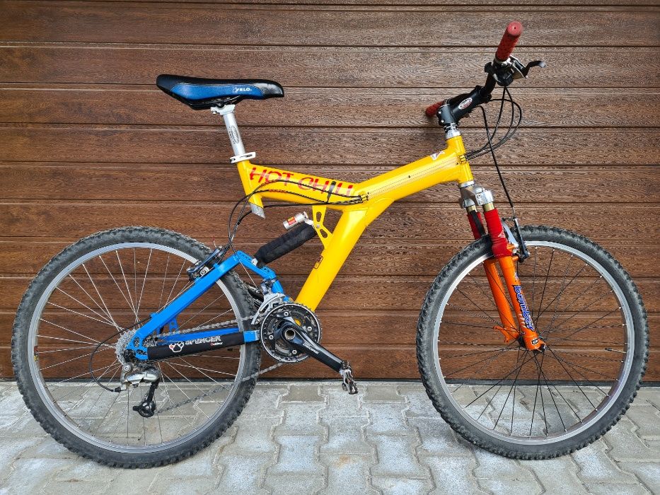 Rower MTB full suspension Hot Chili, koła 26’’, Marzocchi Bomber Z1