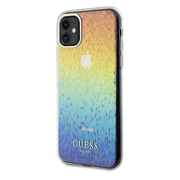 Etui Guess IML Faceted Mirror Disco Iridescent na iPhone 11 / Xr - wie
