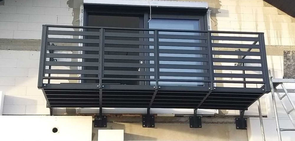 antresola wewnętrzna, balkon dostawny, balkon wiszący, taras dostawny