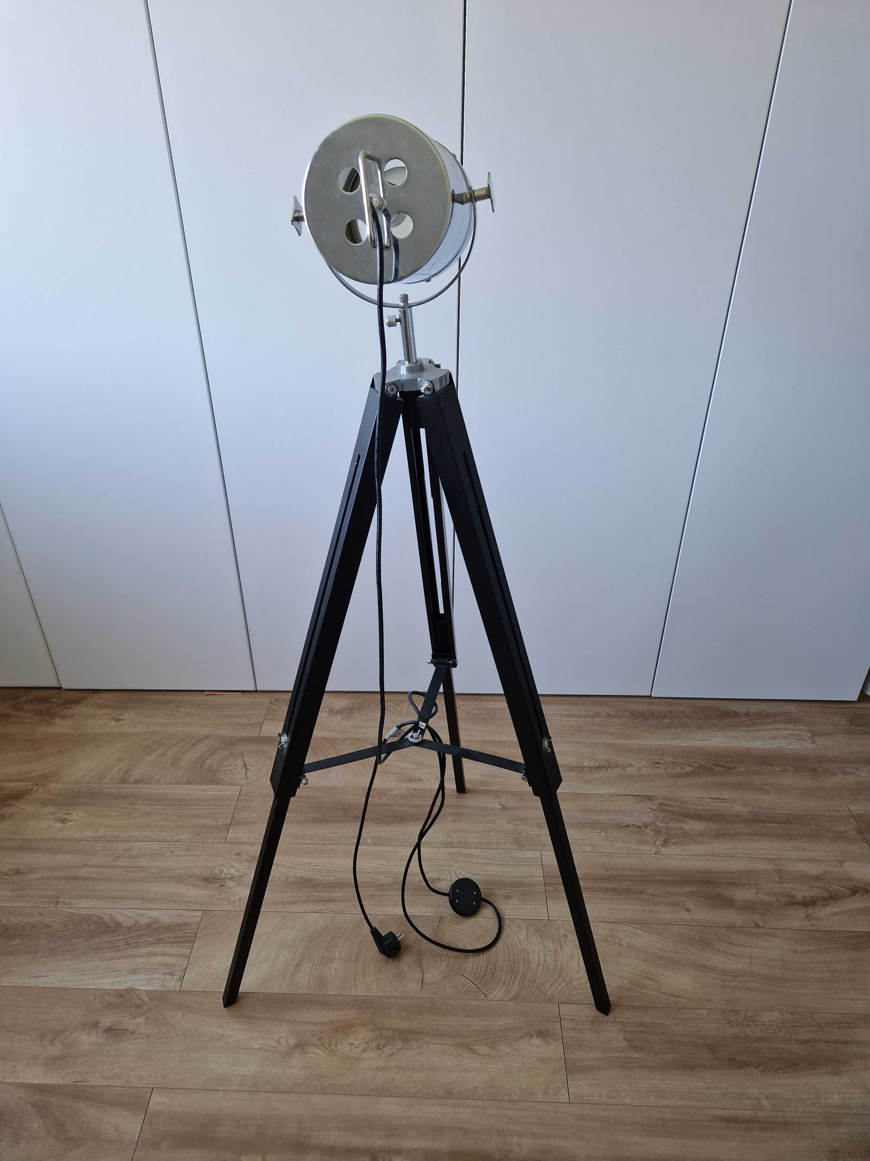 LAMPA PODŁOGOWA trójnóg vintage