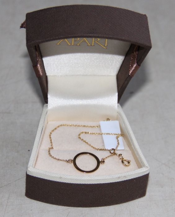 ZłOTA bransoletka koło kółko celebrytka bransoleta złoto apart