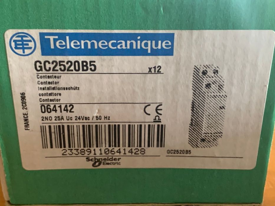 Contactor Montagem DIN 250v 25A 24v Telemecanique Schneider Electronic