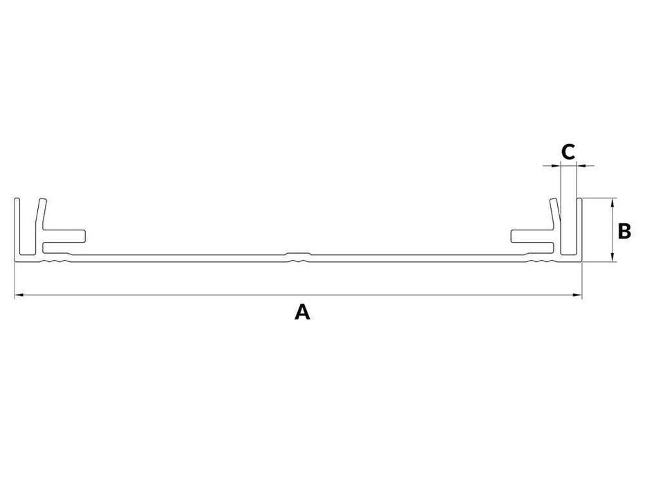 Profil Aluminiowy Radiator 16 cm szeroki - 10cm -160mm - nie malowany