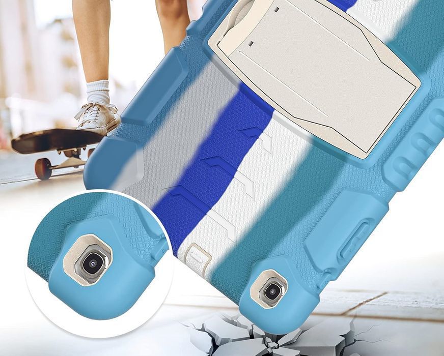 Etui do Samsung Tab A7 Lite 8.7” Pancerne z Podstawką Niebieskie