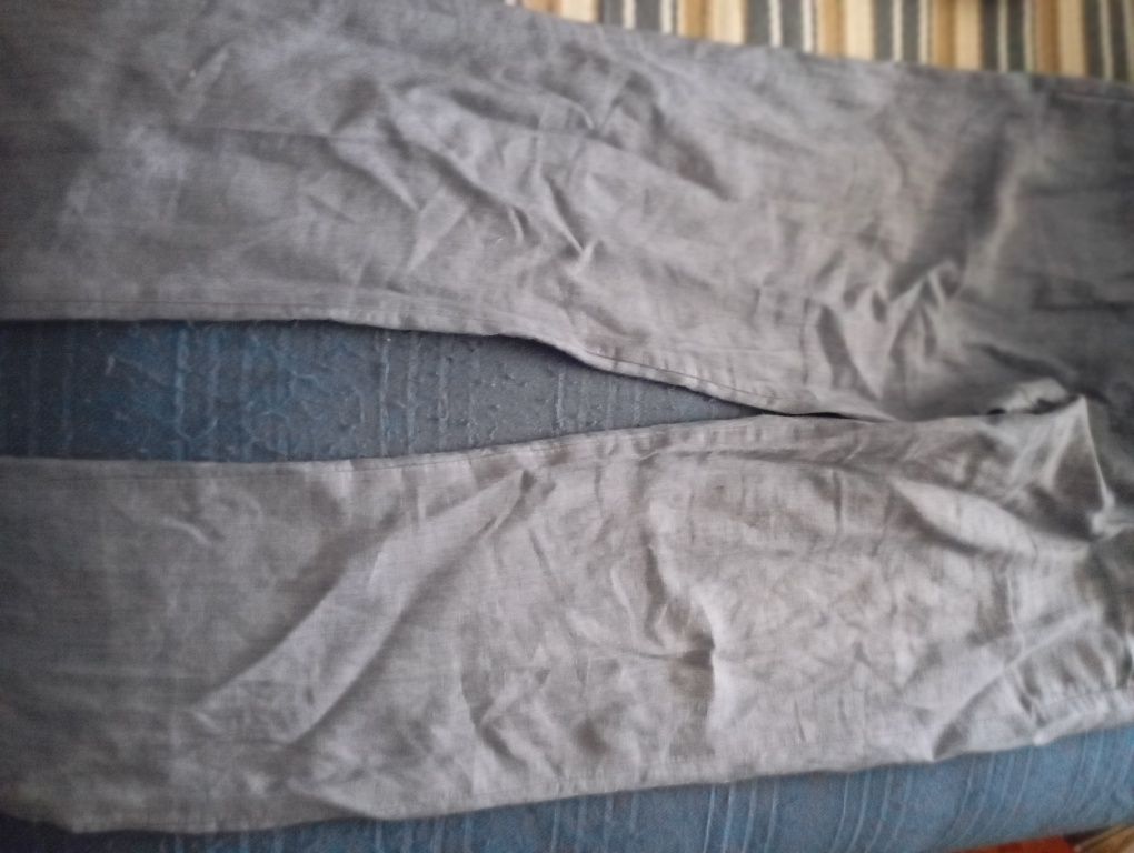 Fato H&M linho azul
