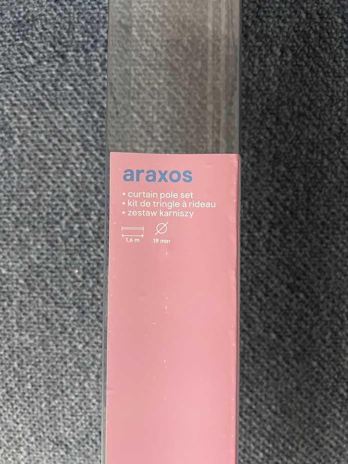 Karnisz pojedynczy Castorama GoodHome Araxos czarny 160cm