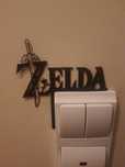 Adorno de porta interruptor zelda gato