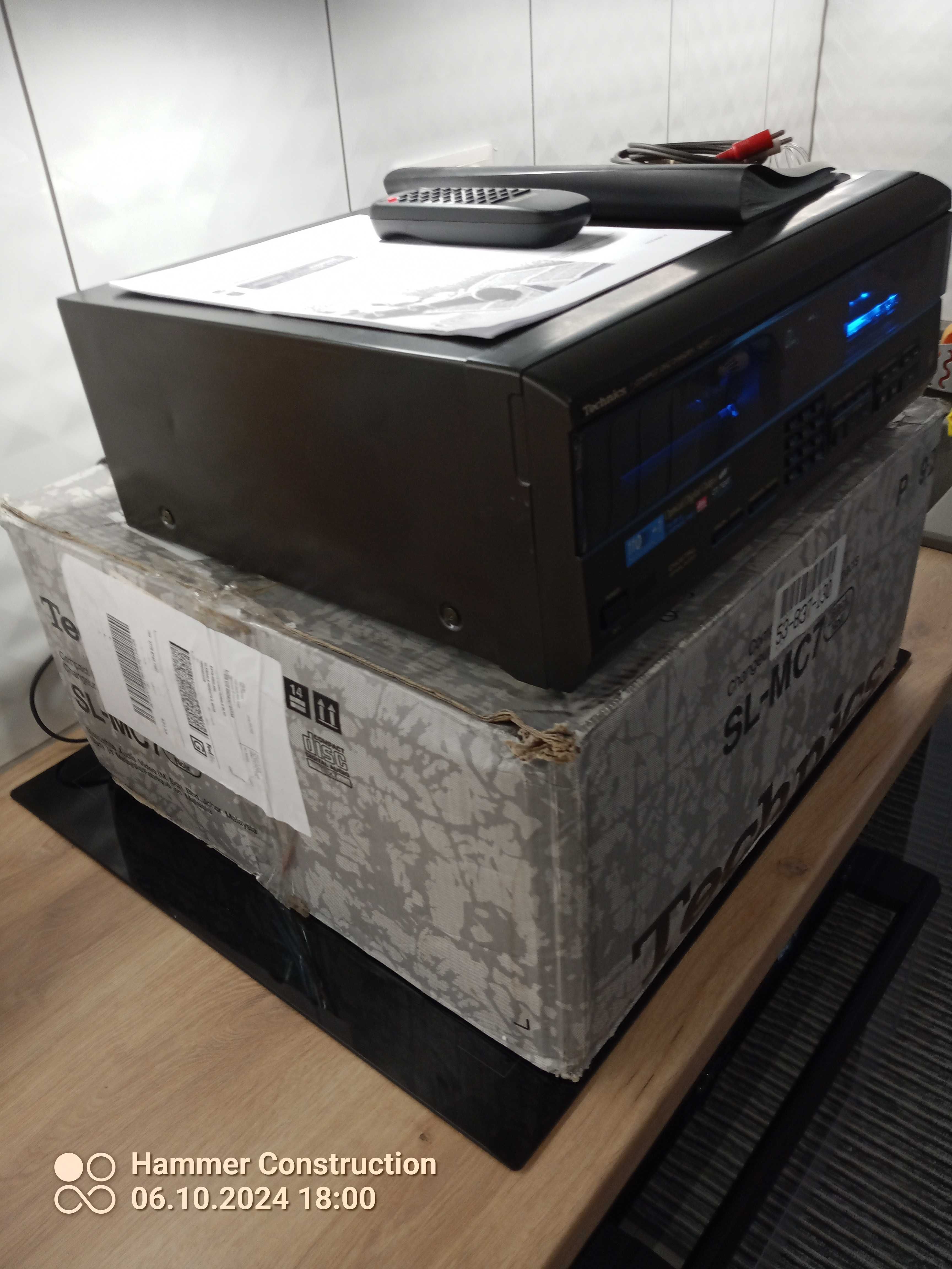 Mega Unikat  Super Zmieniarkę Technics SL-MC7 + Orygi Pilot CD TEXT