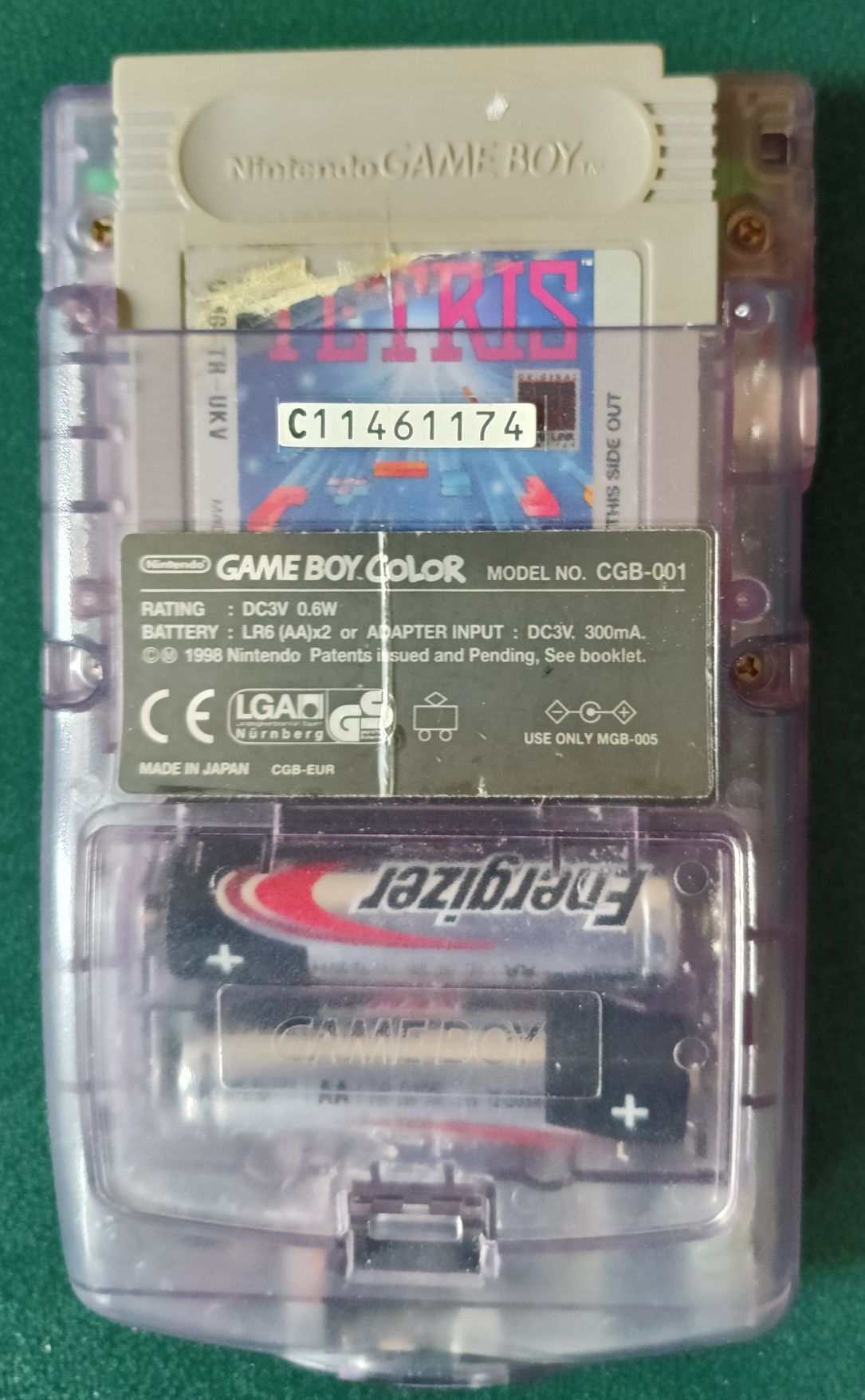 Konsola GAME BOY COLOR ATOMIC PURPLE plus 3 gry plus etui.