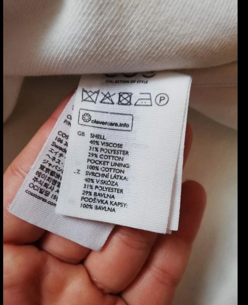 Kurtka Cos wiosenna płaszczyk bluza kwiaty wiskoza bawełna oversize
