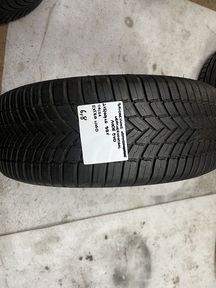 215/60r16 99V BRIDGESTONE WEATHER CONTROL A005 EVO wielosezon pojedynk